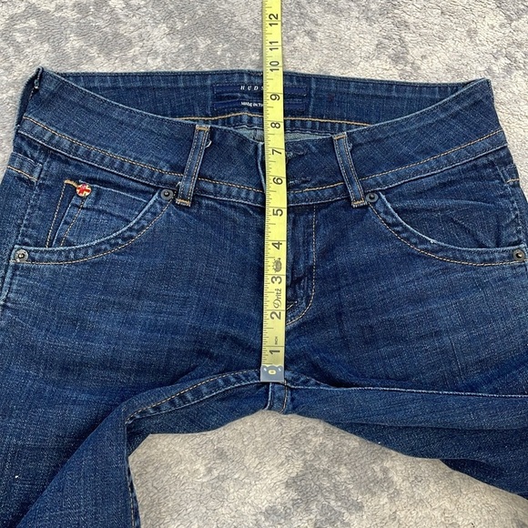 Vintage Hudson Flap Pocket Low Rise Y2K Jeans Dark Wash Sz 25 - Picture 10 of 13